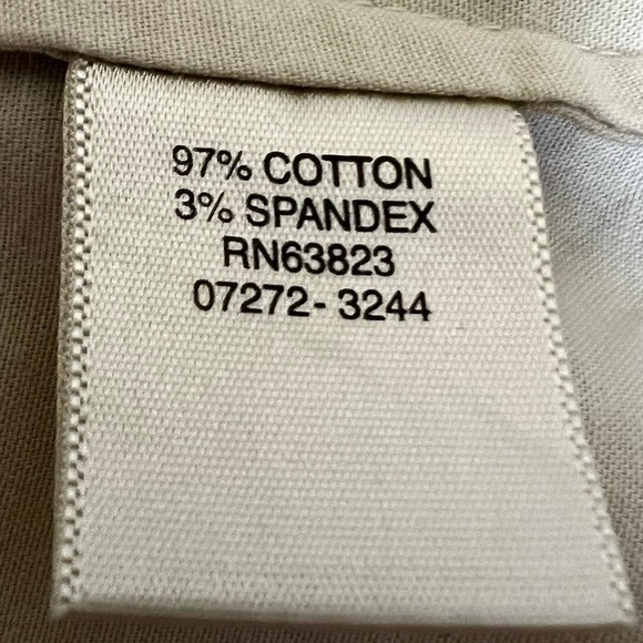 Christopher & Banks Short Sleeve Cap Sleeve Large Button Beige Top Shirt - Large - Picture 7 of 10